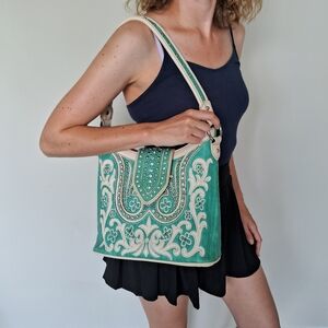 Aqua Montana West Bejewled Purse